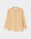 Oversize-Langarmhemd im rustikalen Look
